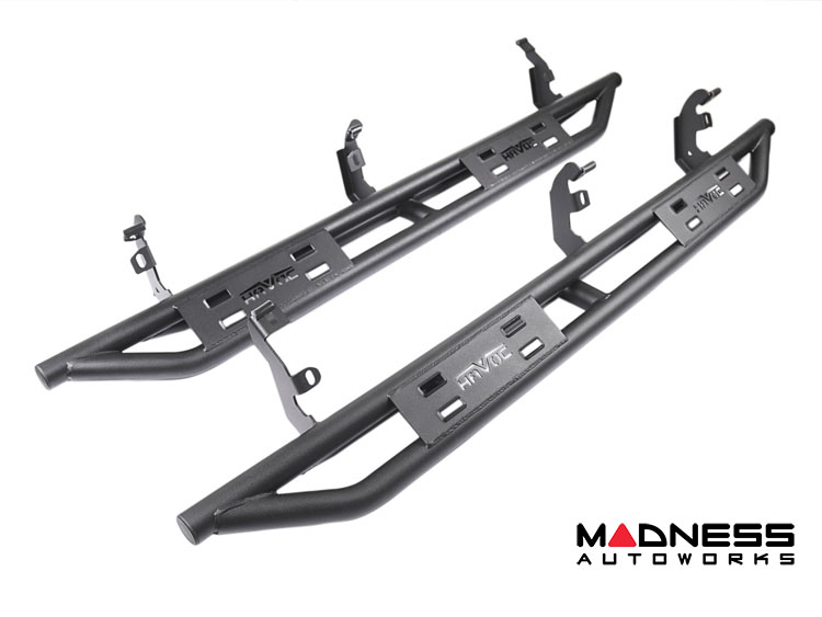 Ford Bronco Rock Sliders - 4 Door - Trailcrawler - Textured Black - Havoc 